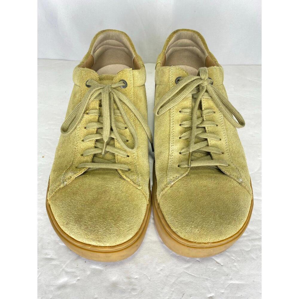 Birkenstock Bend Men's Suede Lace-Up Sneakers in Mustard